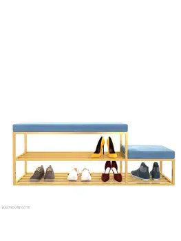 שינוי הנעל צואה בבית הדלת אור פאר ערך ארון נעליים אחד פשוט-in-one הדלת מתלה נעליים גבוהות ונמוכות ילדים יכולים לשבת.